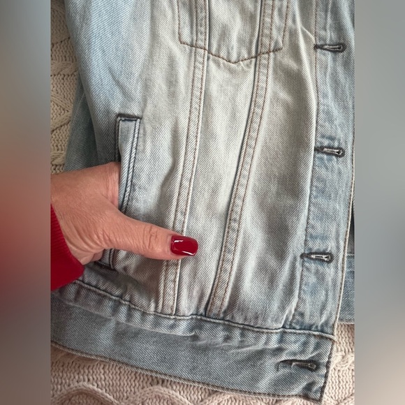 Forever 21 Light Blue Wash Denim Jacket Women’s Size Small - Picture 7 of 12